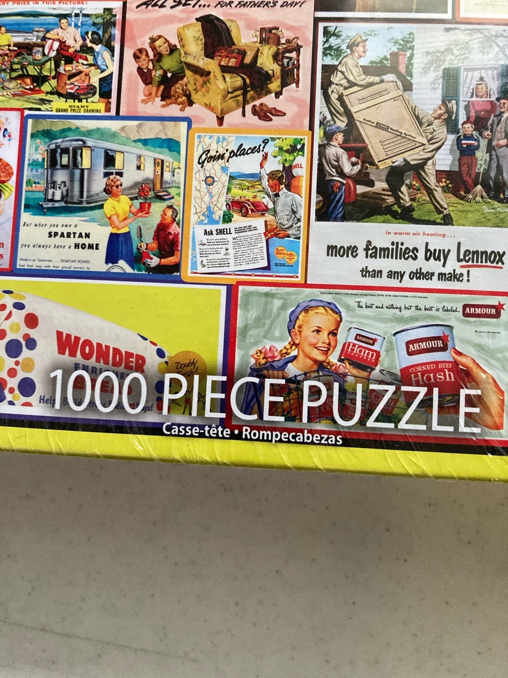 White Mountain Great Old Ads 1000 pcs Puzzle Vintage Collage - Picture 8 of 8